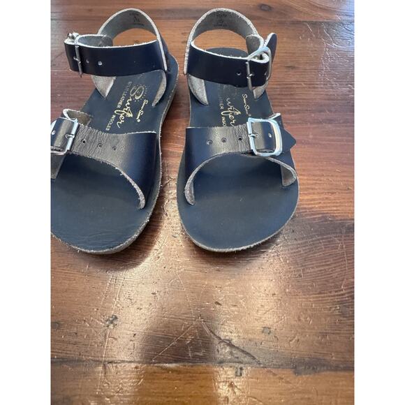 Sun-San Surfer Sandals Navy Blue Summer Fun, Beachy Shoes Size 8 - Picture 3 of 10